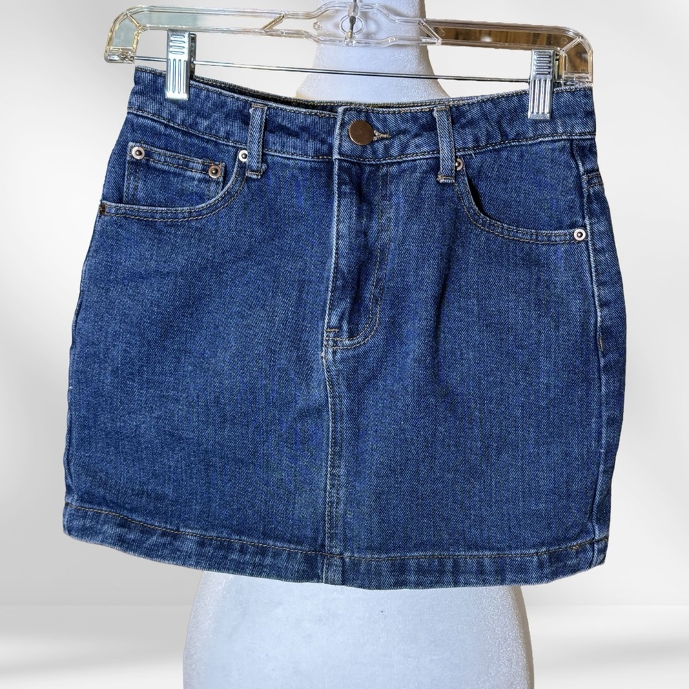 Forever 21 Dark Blue Denim Mini Skirt